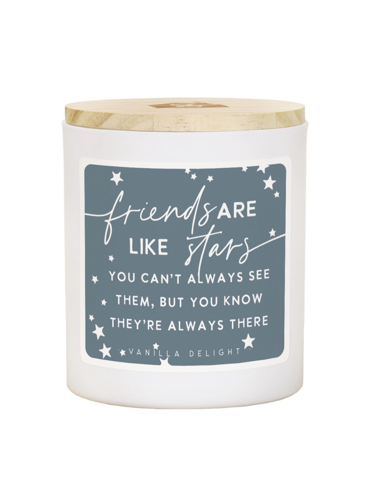 Sincere Surroundings Friends Like Stars Candle (Vanilla)