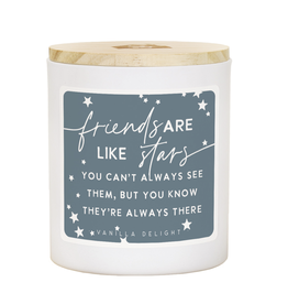 Sincere Surroundings Friends Like Stars Candle (Vanilla)