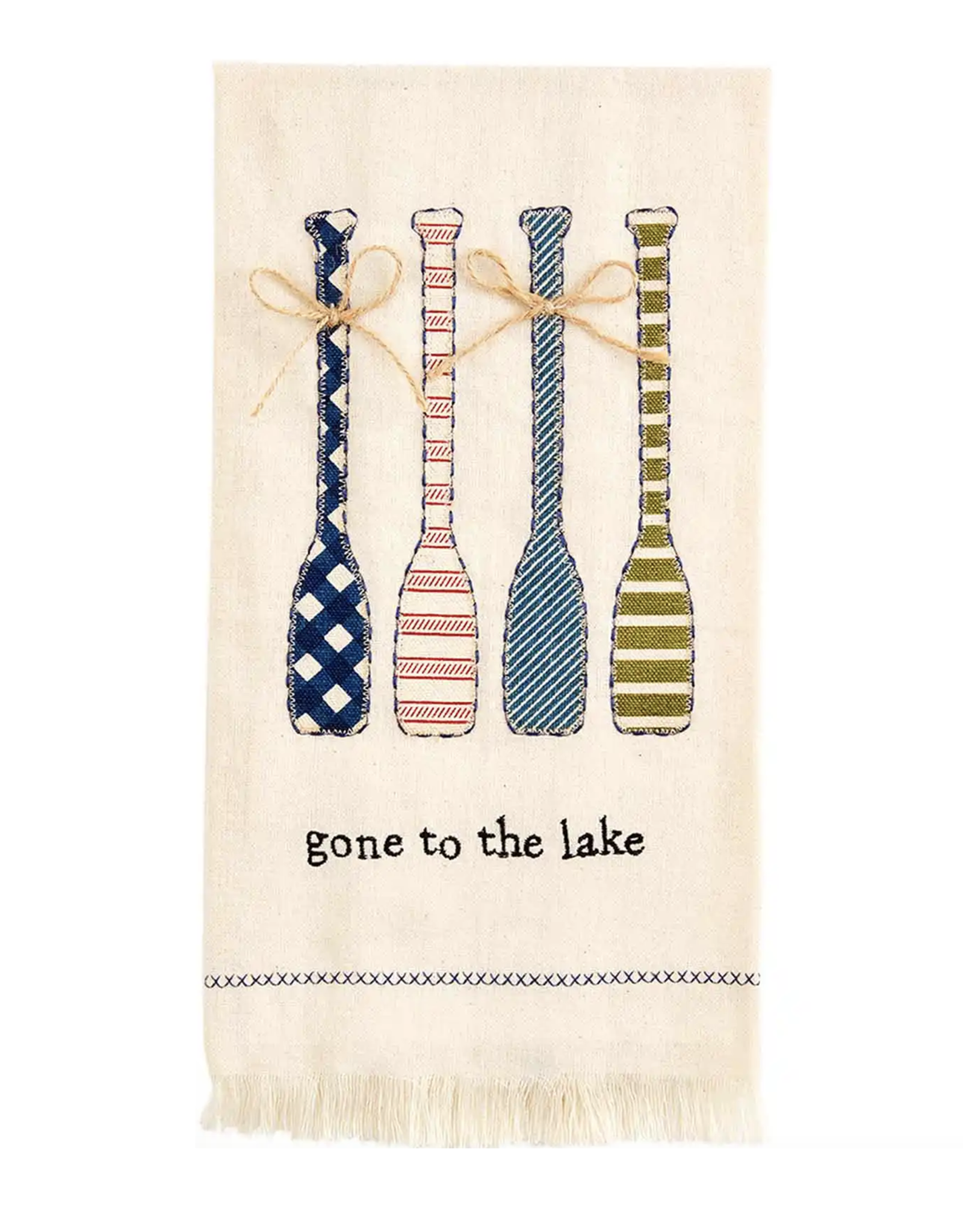 Mudpie Gone To Lake Applique Towel