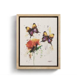 Demdaco SALE Butterfly Pair Framed Canvas Wall Art
