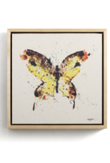 Demdaco SALE Yellow Butterfly Framed Canvas Wall Art