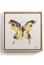 Demdaco Yellow Butterfly Framed Canvas Wall Art