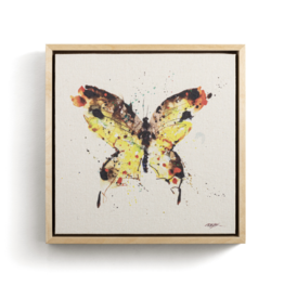 Demdaco SALE Yellow Butterfly Framed Canvas Wall Art