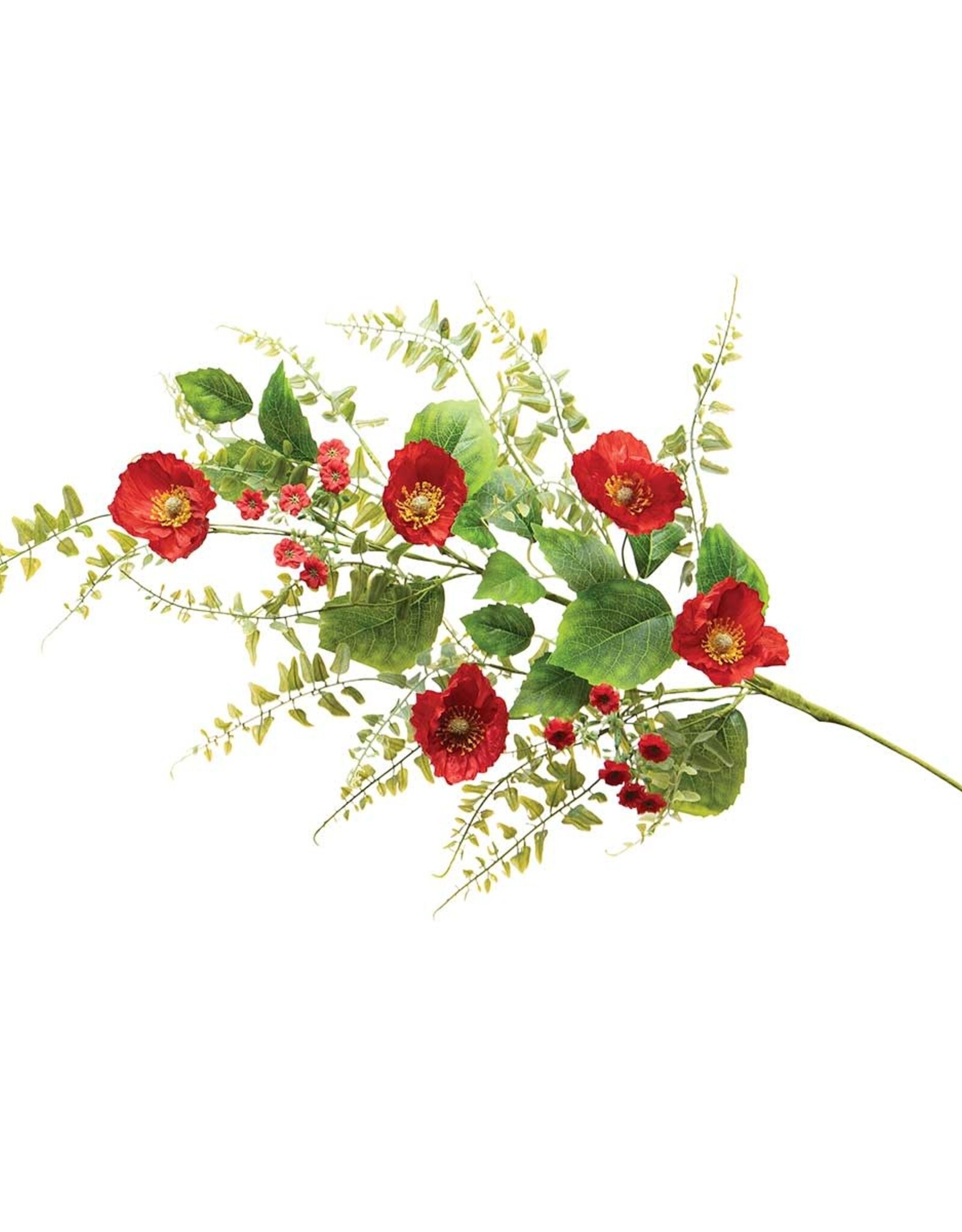 Meravic 34" Scarlet Poppy Spray