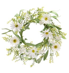 Meravic 19" Marguerite Daisy Mini Wreath