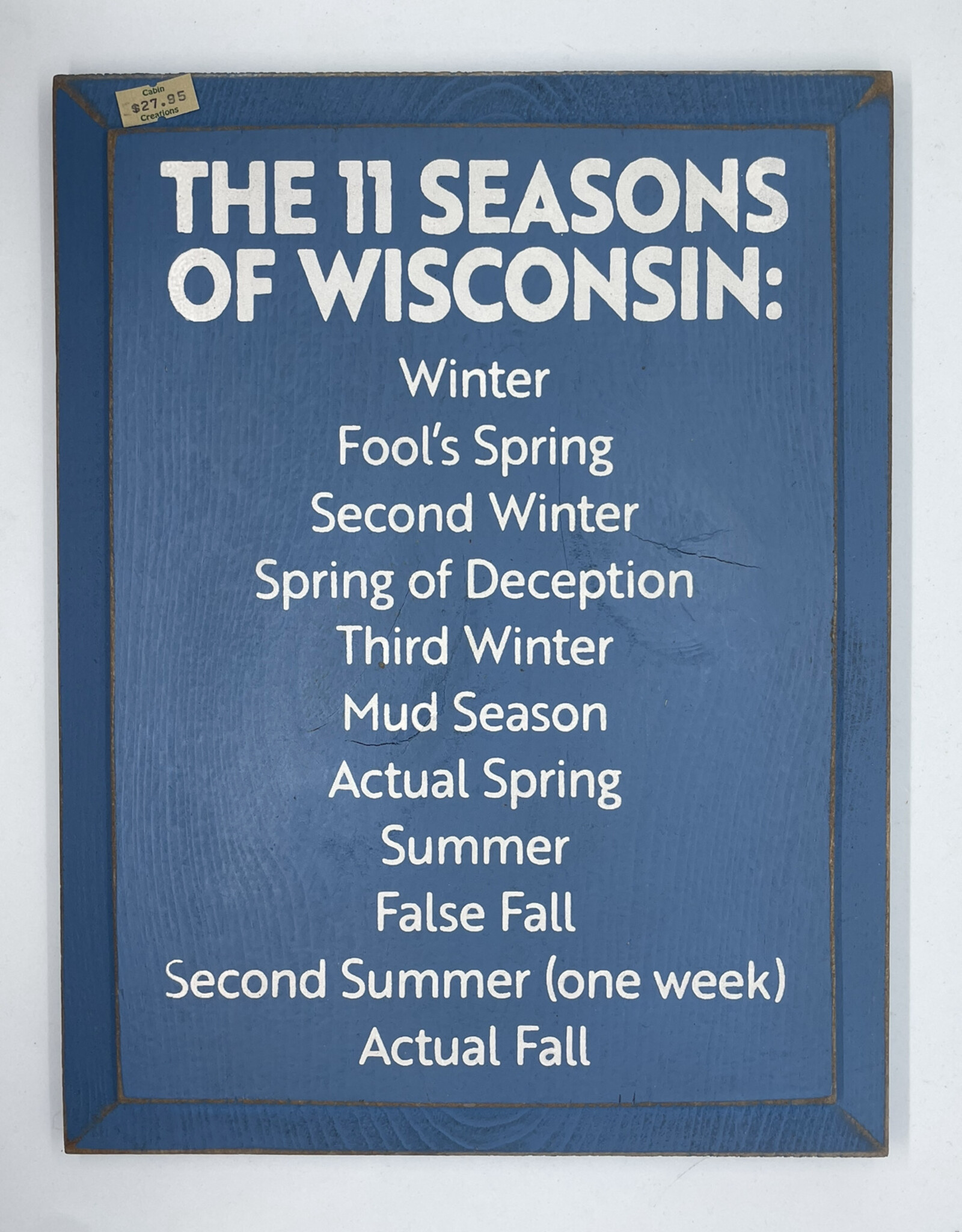 Sawdust City The 11 Seasons of Wisconsin Sign