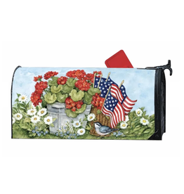 Studio M Flags and FlowersLarge Mailbox Cover