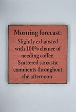 Sawdust City Morning Forecast Sign