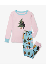 Hatley - Little Blue House SALE Life in the Wild Pink Pajama Set
