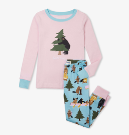 Hatley - Little Blue House SALE Life in the Wild Pink Pajama Set