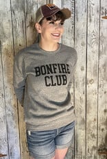 Oat Collective Bonfire Club Crew Sweatshirt - Dark Grey