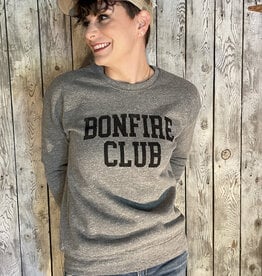 Oat Collective Bonfire Club Crew Sweatshirt - Dark Grey