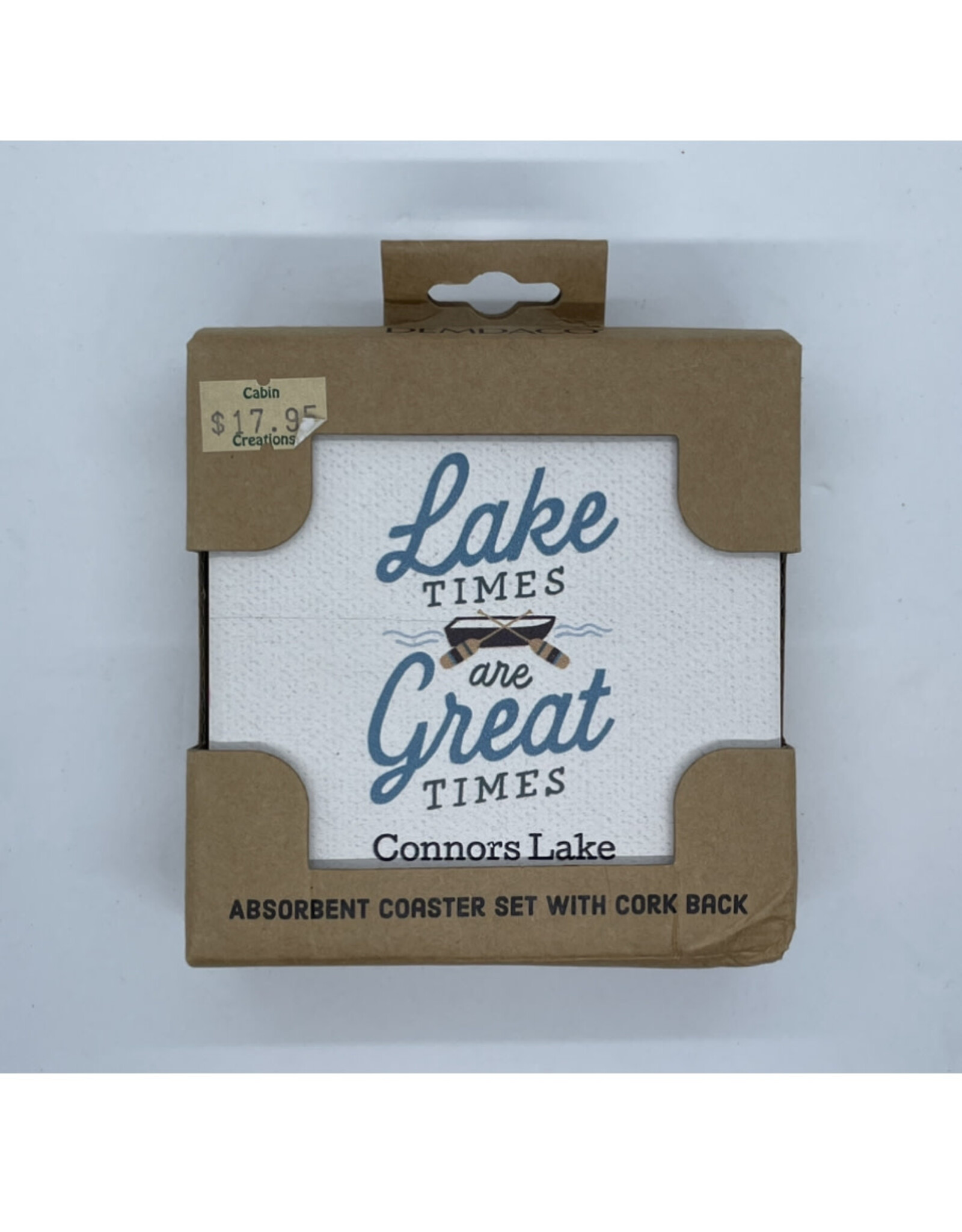 Demdaco Lake Times Are Great Times Coaster Set - Connors Lake