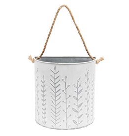 Meravic SALE 10" Privet Metal Wall Planter - White