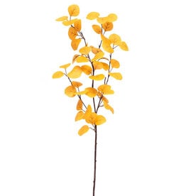 Meravic 36.5" Autumn Eucalyptus Spray - Mustard