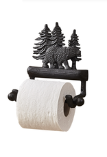 Park Designs Toilet Tissue Holder - Cast Black Bear
