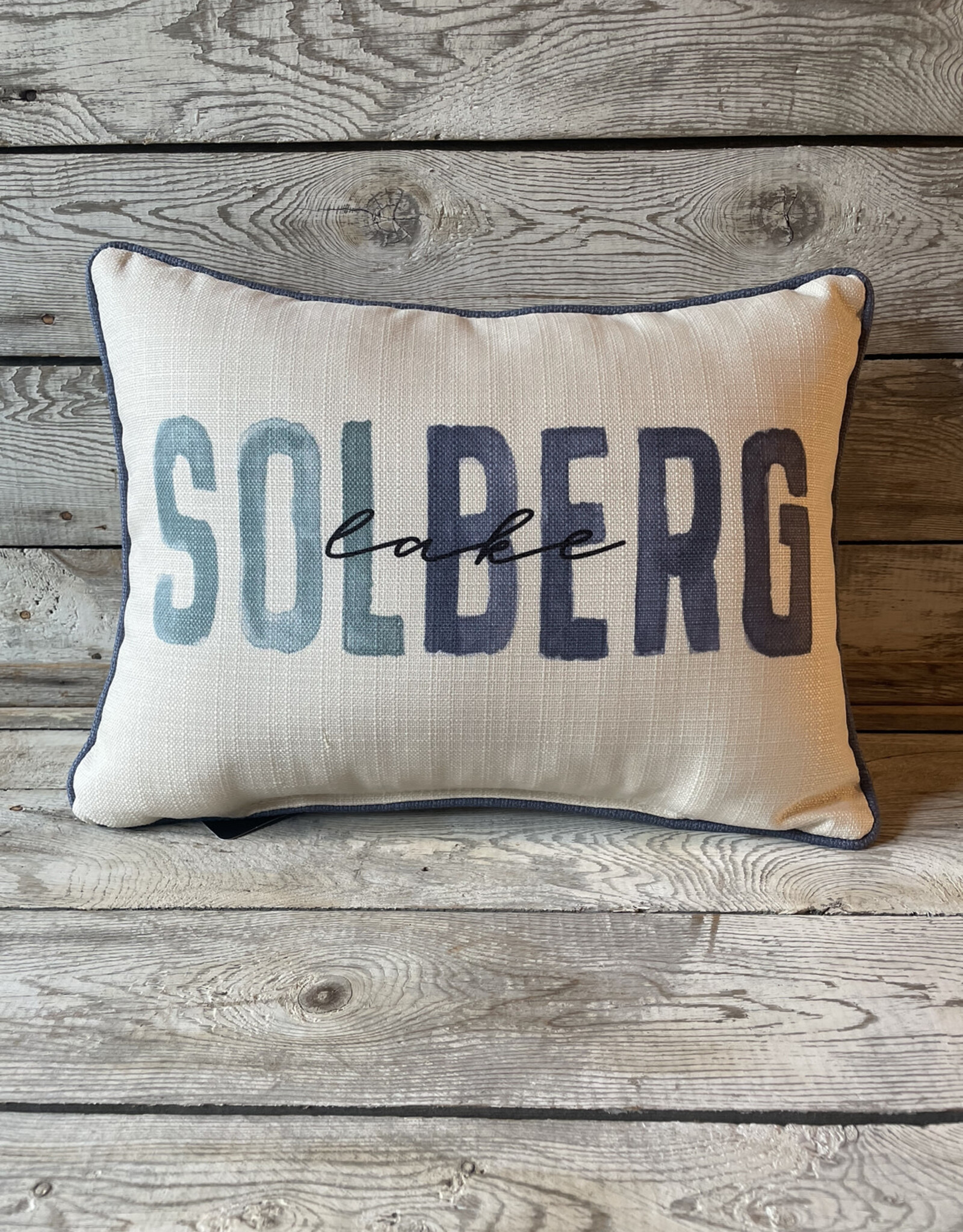 Little Birdie Blue Tones Pillow - Solberg Lake