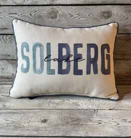 Little Birdie Blue Tones Pillow - Solberg Lake