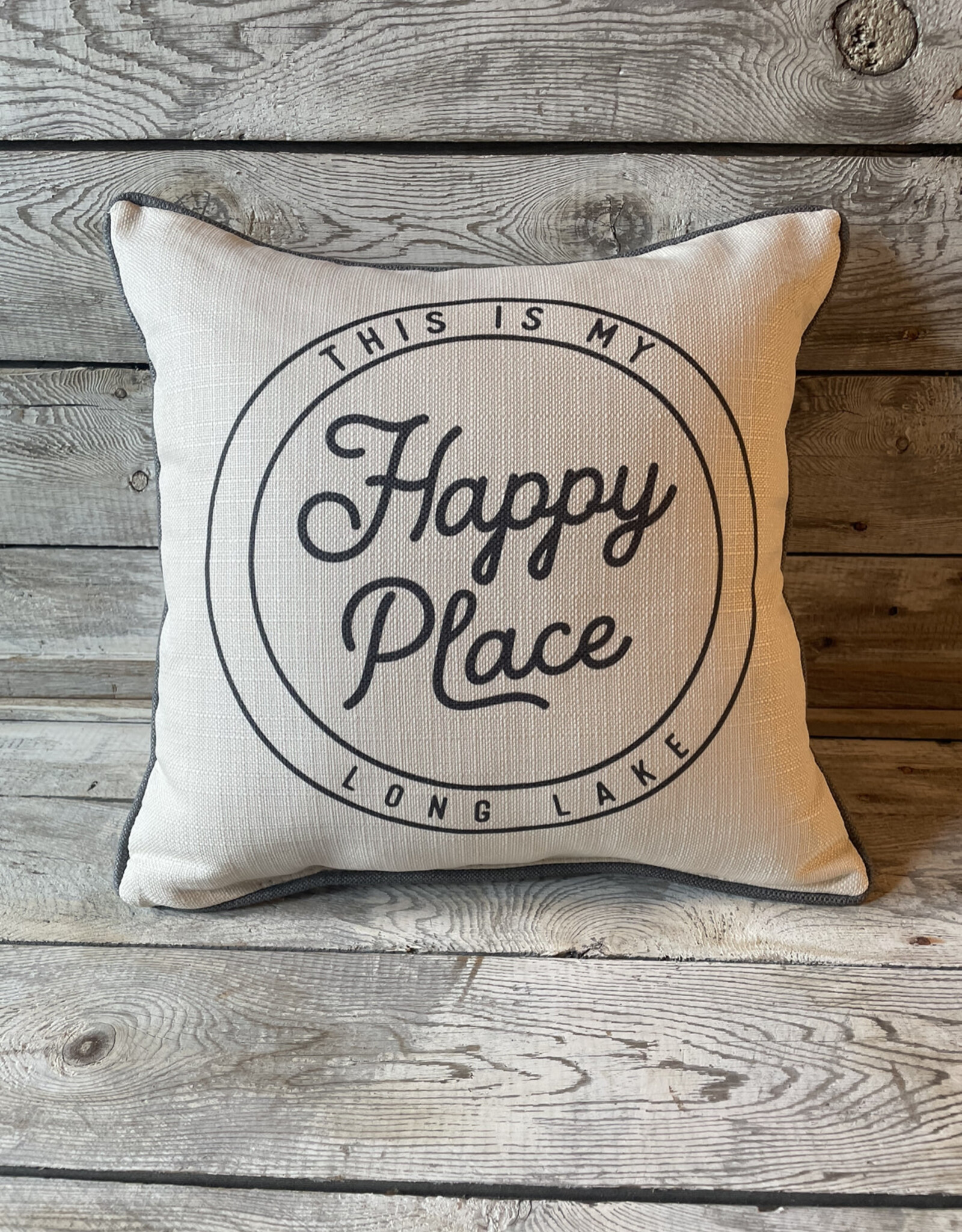 Little Birdie SALE My Happy Place Seal Pillow - Long Lake