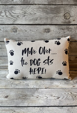 Little Birdie Move Over, the Dog Sits Here Pillow