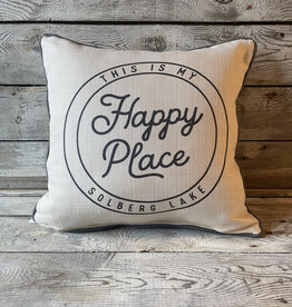 Little Birdie My Happy Place Seal Pillow - Solberg Lake