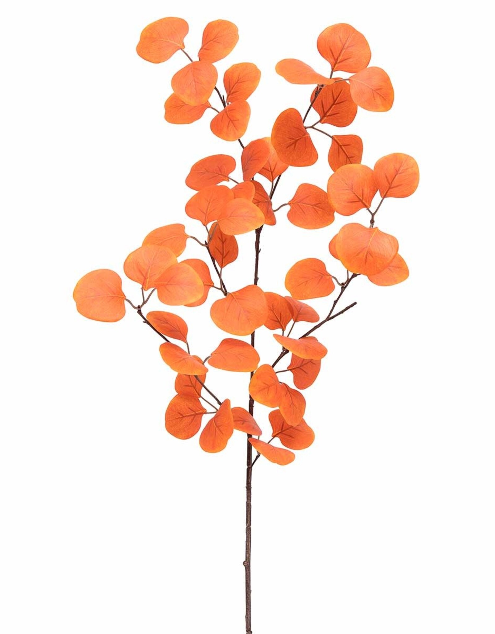 Meravic 36.5" Autumn Eucalyptus Spray - Orange