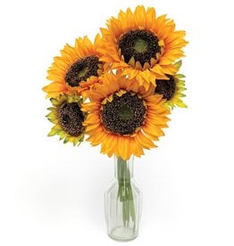 Meravic 14" Golden Sunflower Bundle tied w/ Raffia