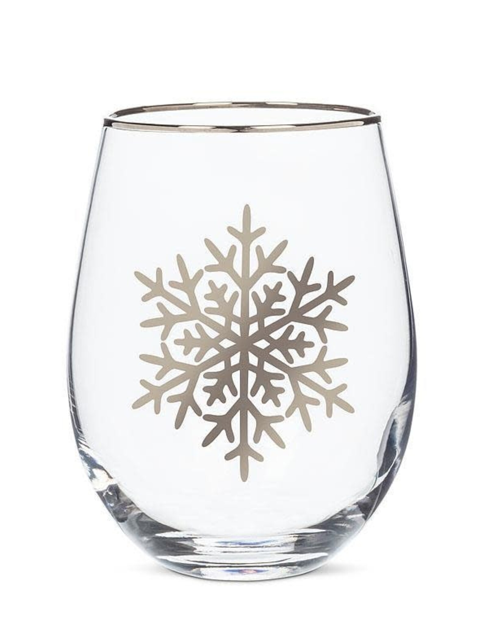 Abbott SALE Snowflake Stemless Wine Glass