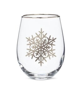 Abbott SALE Snowflake Stemless Wine Glass