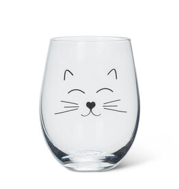 Abbott Cat Face Stemless Goblet