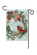 Studio M Cardinal Wreath Garden Flag