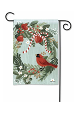 Studio M SALE Cardinal Wreath Garden Flag