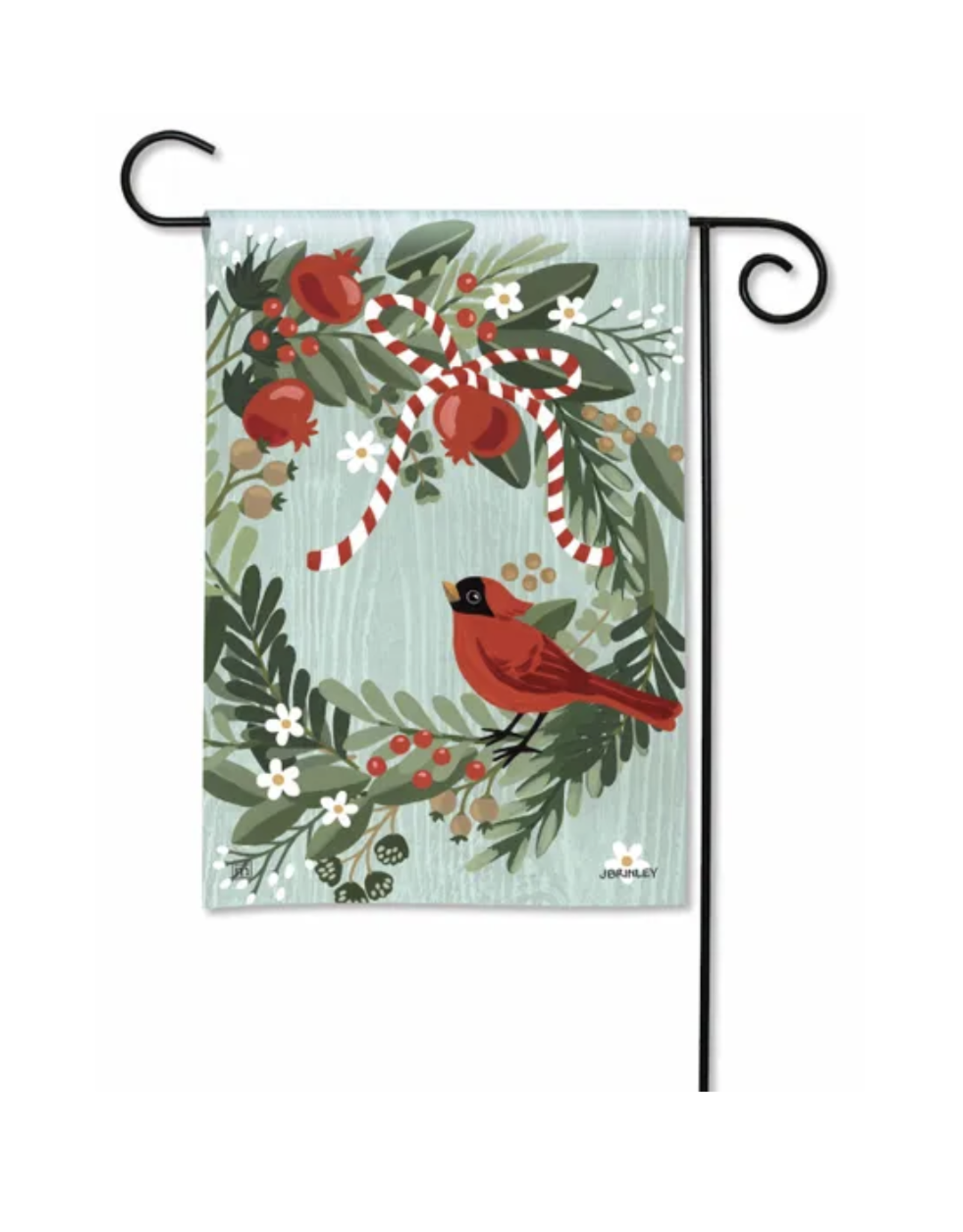 Studio M SALE Cardinal Wreath Garden Flag