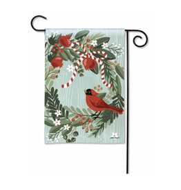 Studio M SALE Cardinal Wreath Garden Flag