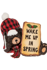 Ganz Cozy Cabin Bear Figurine - Wake Me Up In Spring