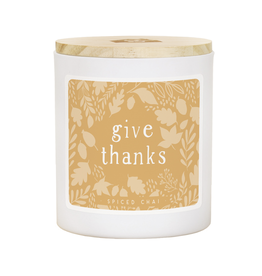 Sincere Surroundings Give Thanks Gold Candle (Chai)
