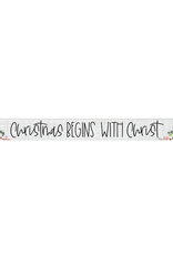 Sincere Surroundings Christmas Begins Sign