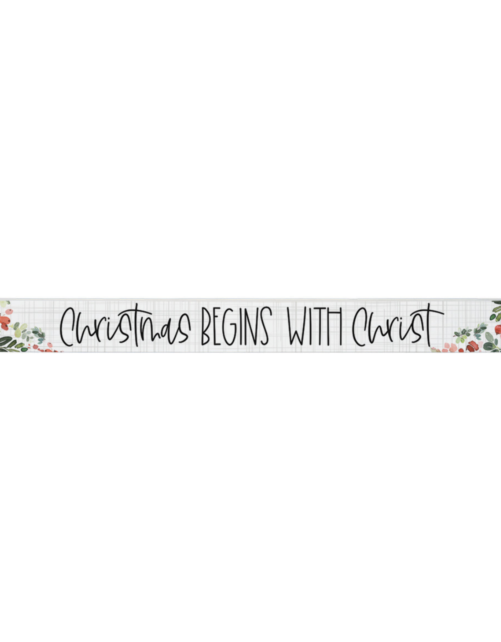 Sincere Surroundings Christmas Begins Sign