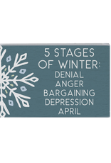 Sincere Surroundings 5 Stages of Winter Sign