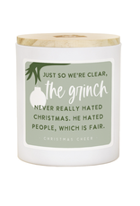 Sincere Surroundings Grinch Hated People Candle (Cheer)