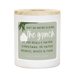 Sincere Surroundings Grinch Hated People Candle (Cheer)