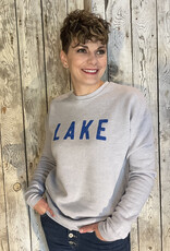 Oat Collective Lake Graphic Crew Sweatshirt - Light Blue