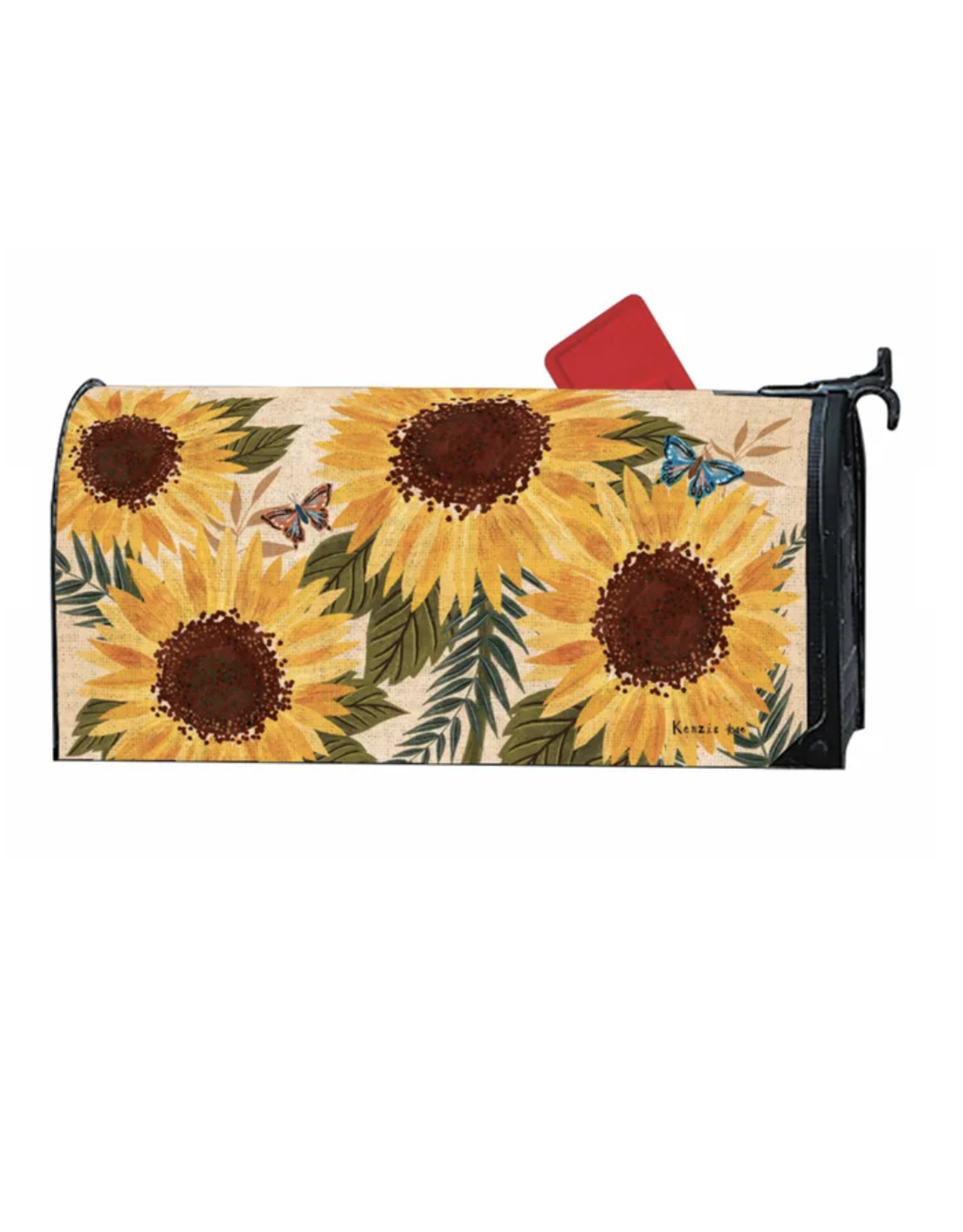 Studio M Sunflowers & Butterfly Large Mailbox Cover