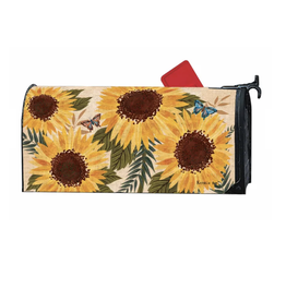 Studio M Sunflowers & Butterfly Large Mailbox Cover