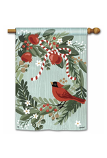 Studio M SALE Cardinal Wreath Standard Flag