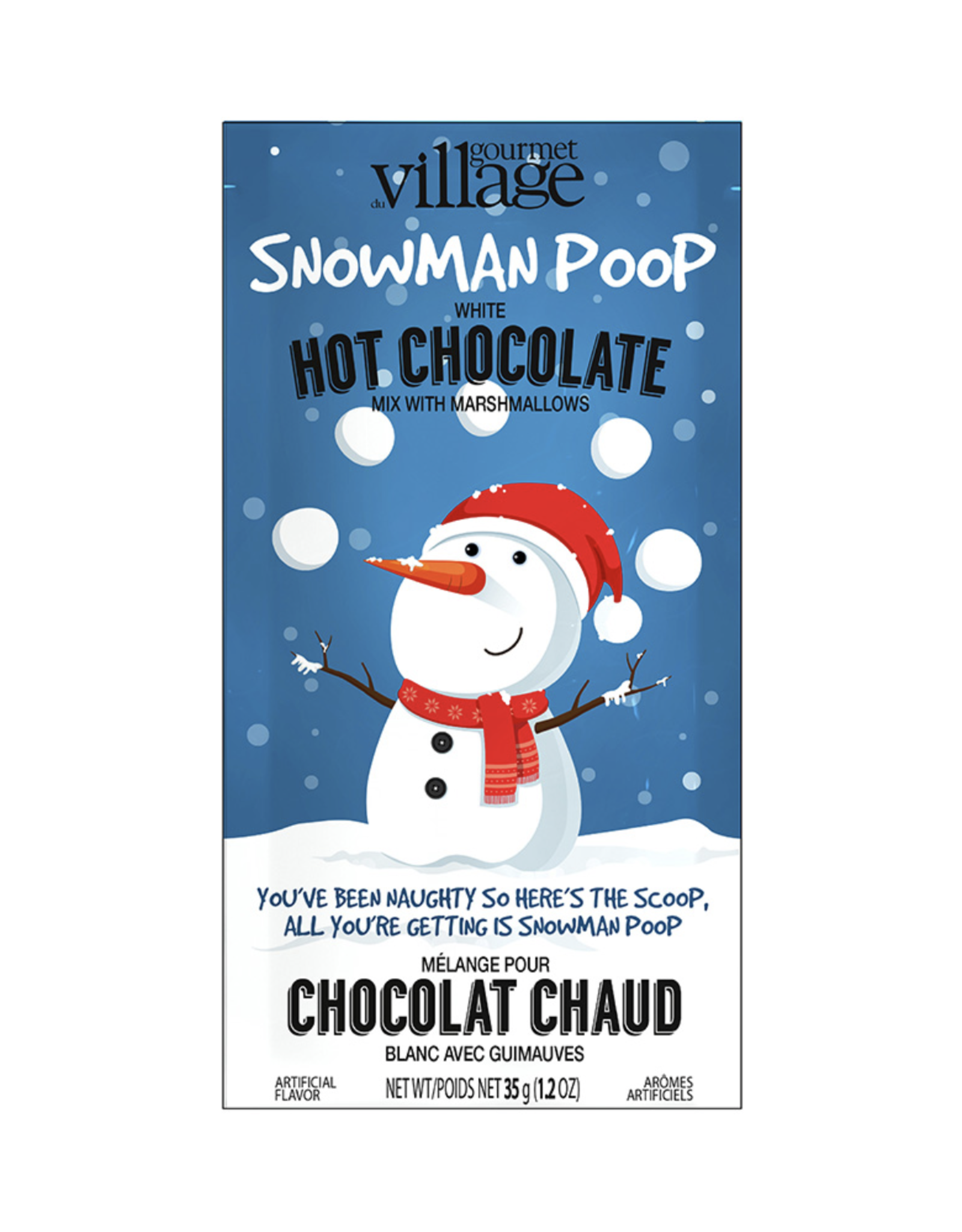 Gourmet Village Snowman Poop Hot Chocolate Mix