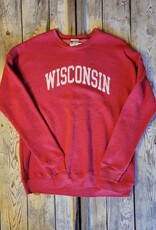 Oat Collective Wisconsin Crew Sweatshirt - Cranberry Heather