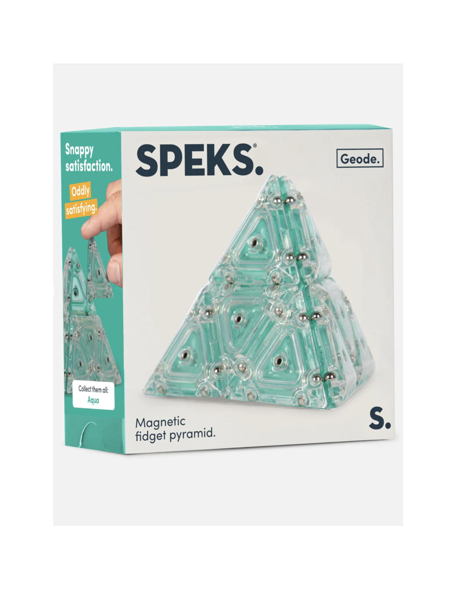 Speks SALE Crystal Pyramid - Aqua