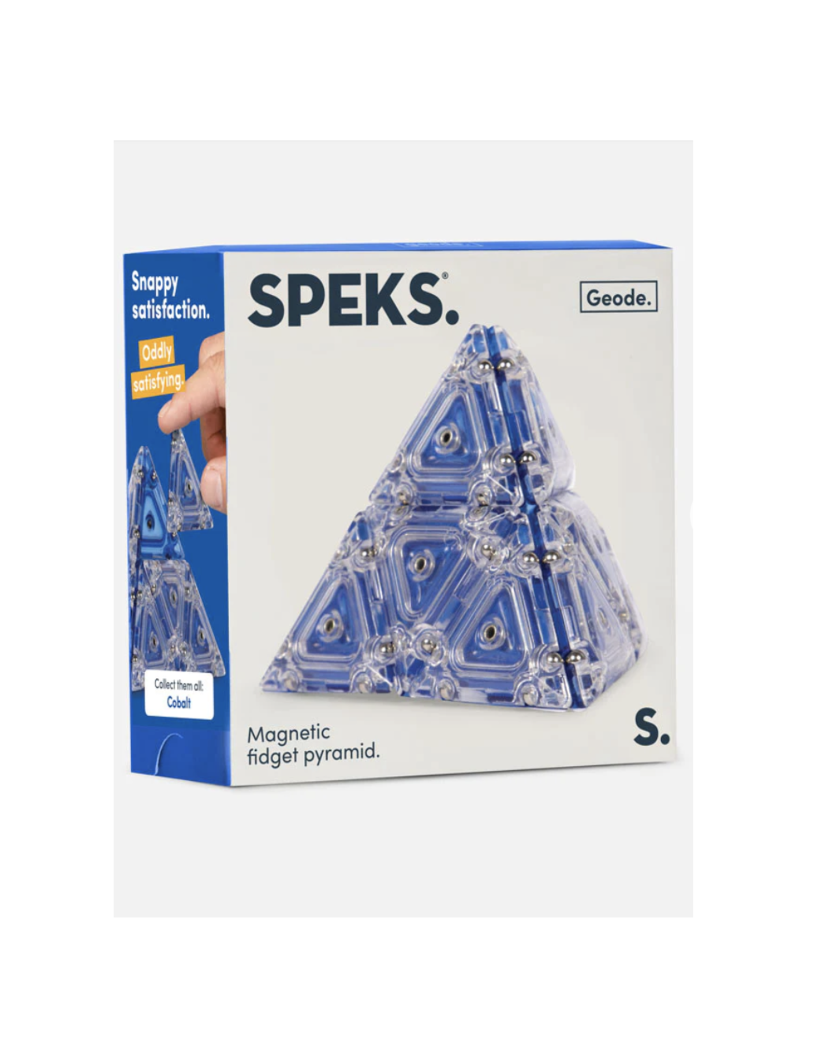 Speks SALE Crystal Pyramid - Cobalt