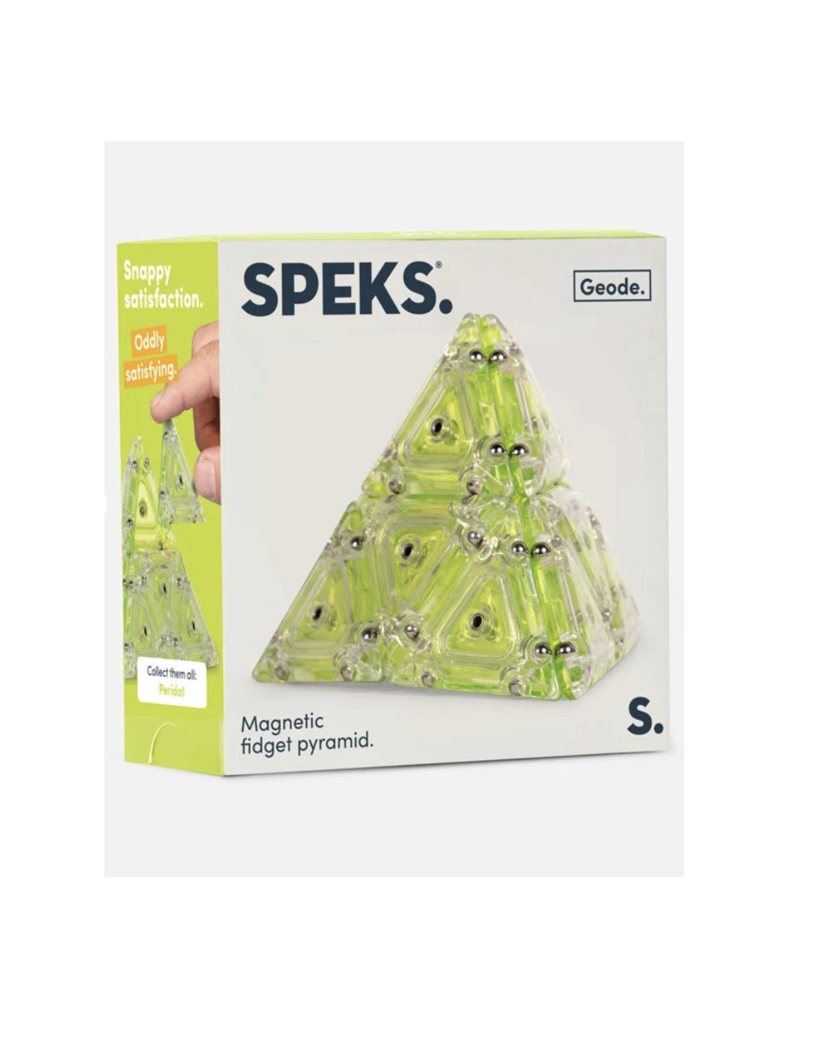 Speks Crystal Pyramid - Peridot